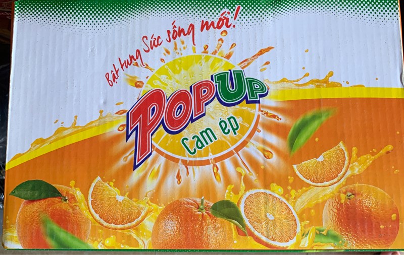 Thùng nước cam tiền hải