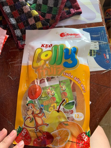 Kẹo mút dẹp gói bé