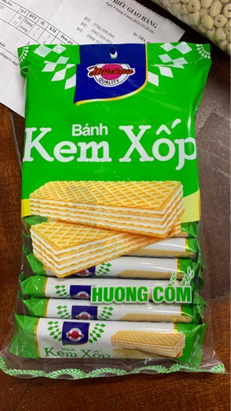 Kem xốp hải châu vị cốm