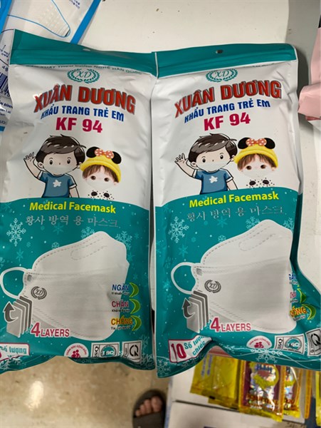 Khẩu trang trẻ em Xuân dương ( túi 10 cái )