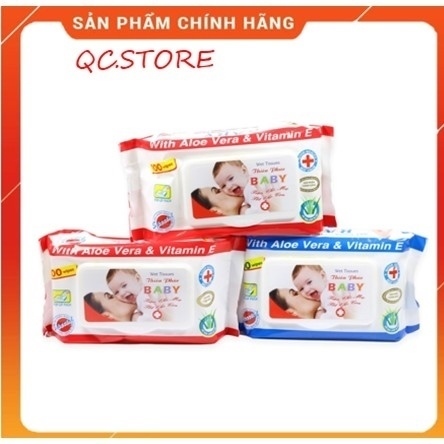 KHĂN ƯỚT BABY THIÊN PHÚC NHA ĐAM 100 TỜ