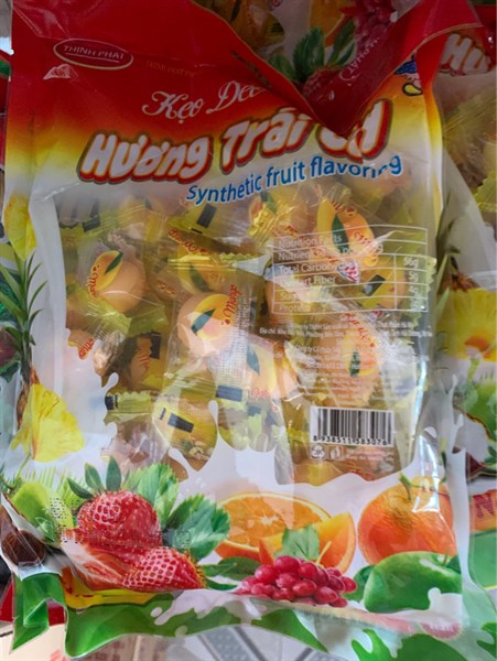 Kẹo dẻo hương cam hoặc dâu