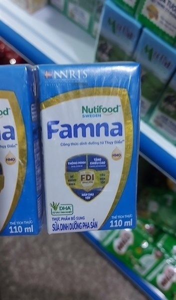 SỮA PHA SẴN FAMNA TĂNG CHIỀU CAO NUTIFOOD 110ML 9/HỘP, 35/VỈ, 400/THÙNG
