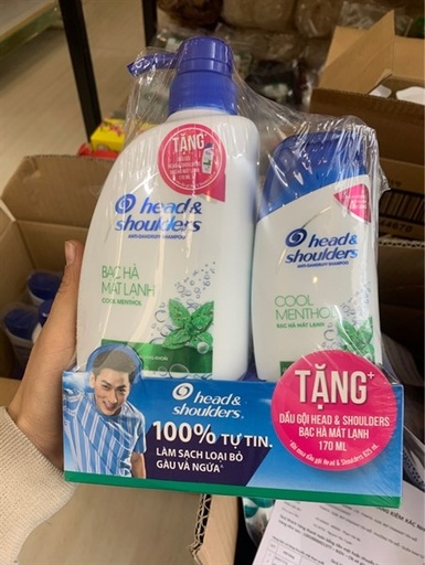 [4987176177322] Dầu gội heas&shoulders (kèm chai tặng 170ml)