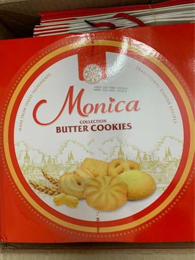 [8936136520728] Bánh Monica hộp sắt Tràng an