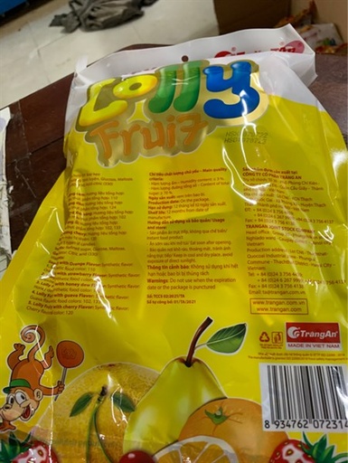 [8934762072314] Kẹo mút Lolly gói to