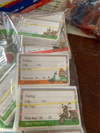 [SP000719] Nhãn vở